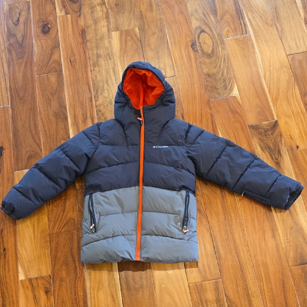 Columbia Boys Arctic Blast Ski/Snowboarding Jacket. Size M 10/12. Grey/Black/Ora